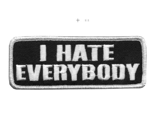 PATCH I HATE EVERYBODY-PPL9188 : 4W 2H