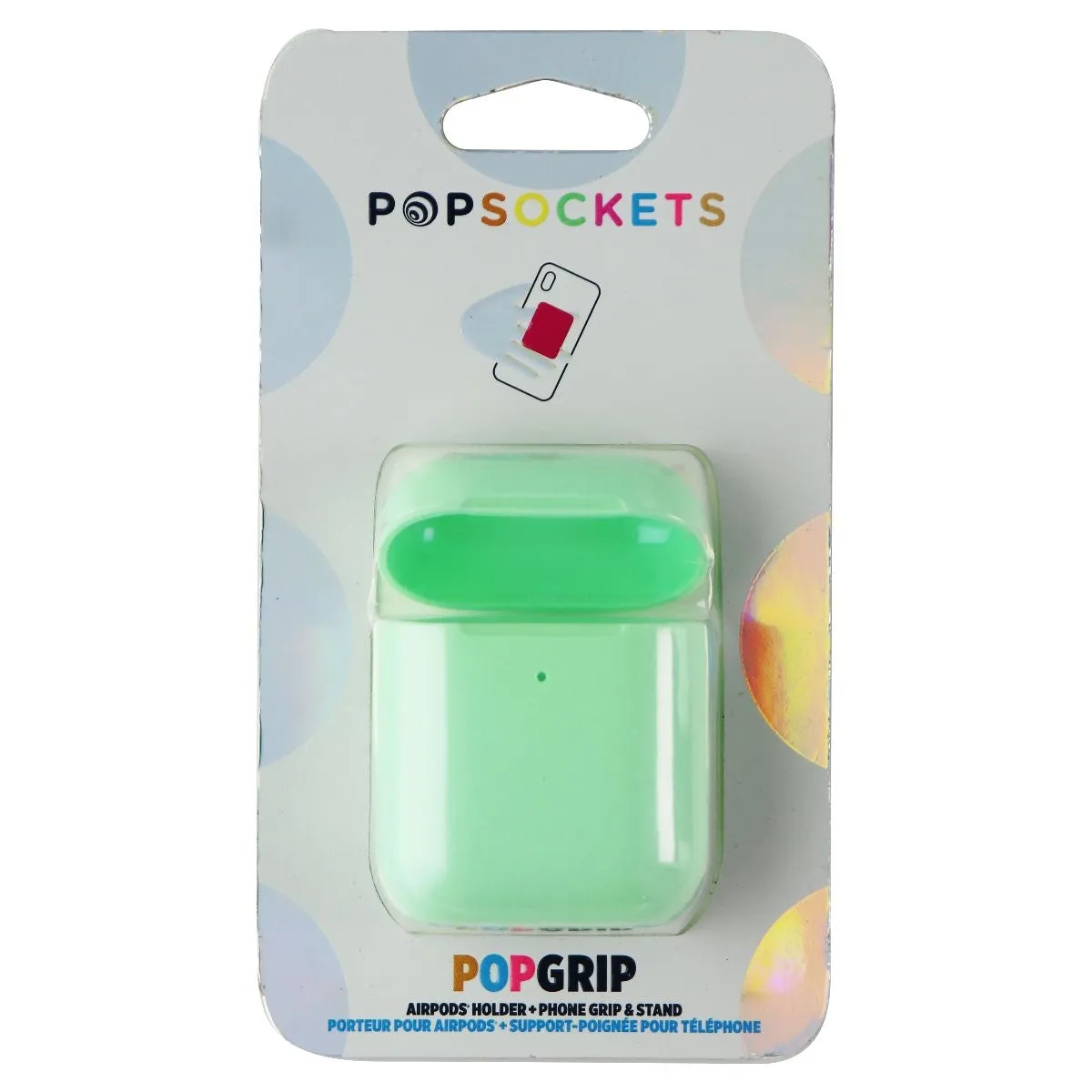 PopSockets PopGrip Series Airpods Holder   Phone Grip/Stand - Neo Mint