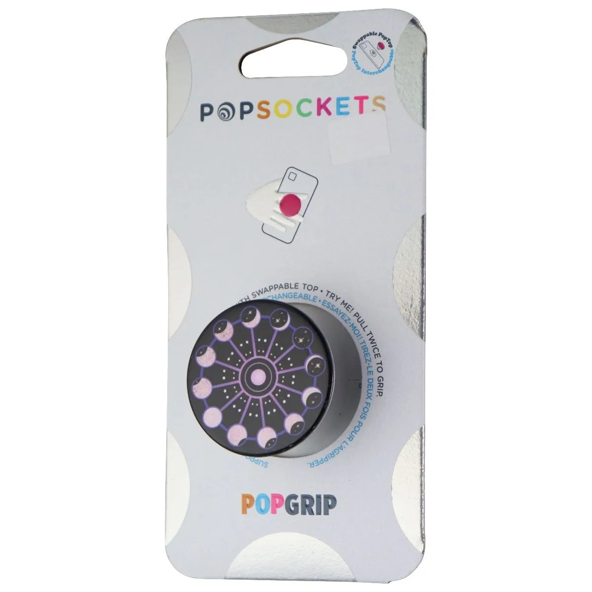 PopSockets PopGrip with Swappable Top for Phones - Lunar Cycle (Gloss)