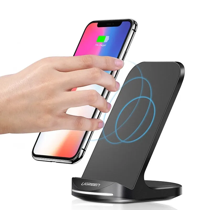 Qi Wireless Charger for iPhone X XS 8 XR Samsung S9 S10 S8 Fast Wireless Charging Dock Station Phone Charger for Xiaomi