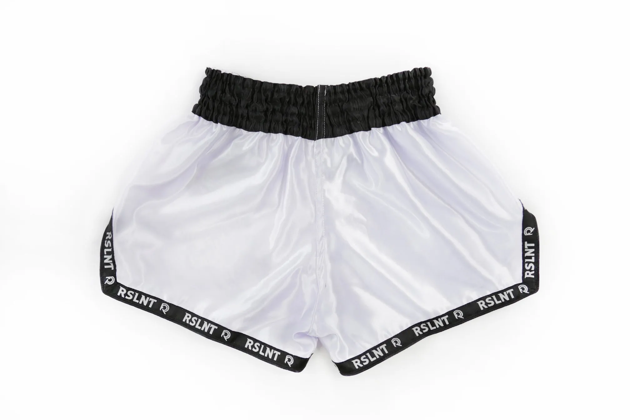 "Tiger" Muay Thai Shorts (White / Black)