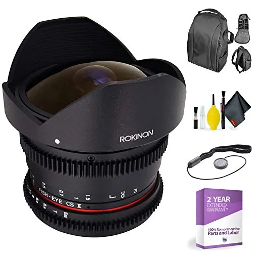 ROKINON 8MM T/3.8 CINE HD Sony inchE inch   Deluxe Lens Cleaning Kit Bundle