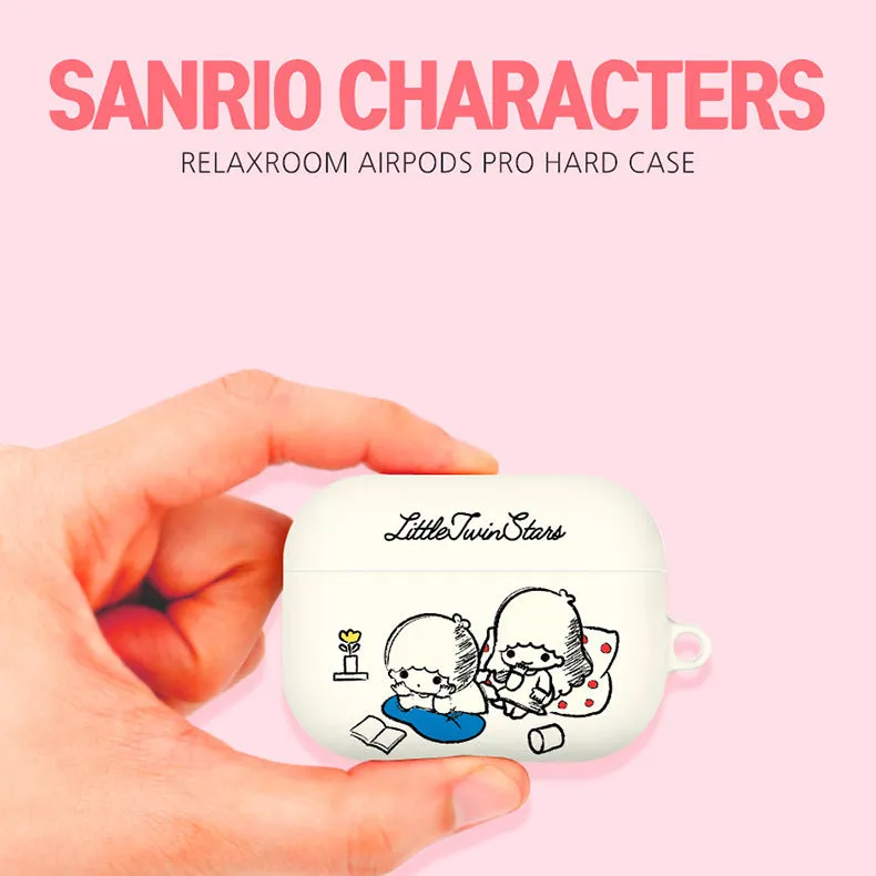 Sanrio Characters Relax Room Hard Apple AirPods Charging Case Cover