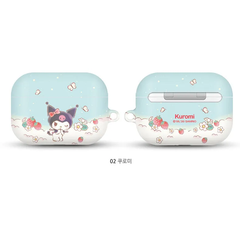 Sanrio Characters Strawberry Hard Apple AirPods Charging Case Cover