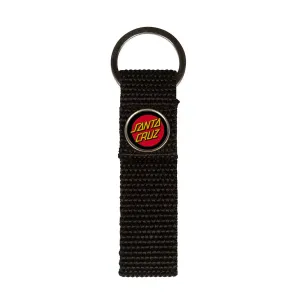 Santa Cruz Classic Dot Web Key Chain Black