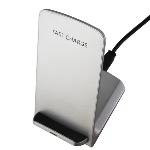 Seneo (10-Watt) Fast Wireless Charger Pad for Qi Devices - Silver