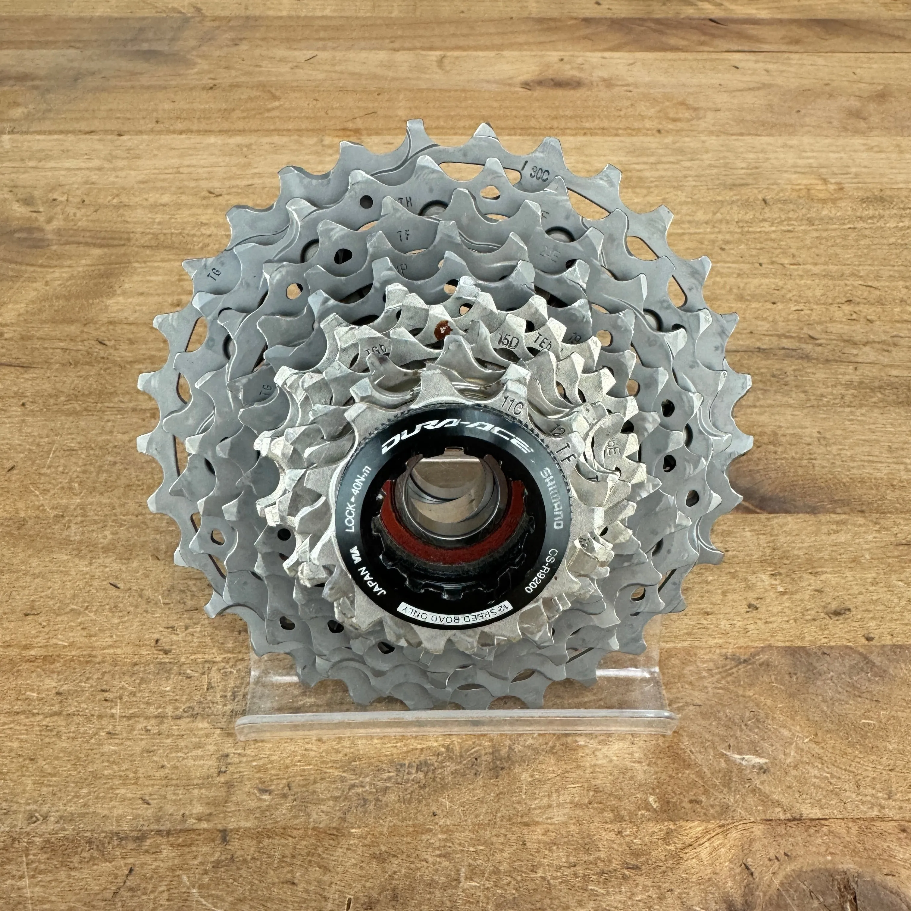 Shimano Dura Ace CS-R9200 11-30t 12-Speed Cassette 224g "Typical Wear"