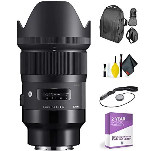 Sigma 35mm f/1.4 DG HSM Art Lens for Sony E   Deluxe Lens Cleaning Kit