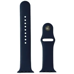 Silicone Watch Band for Apple Watch 42/44/45mm Cases - Dark Blue - Large