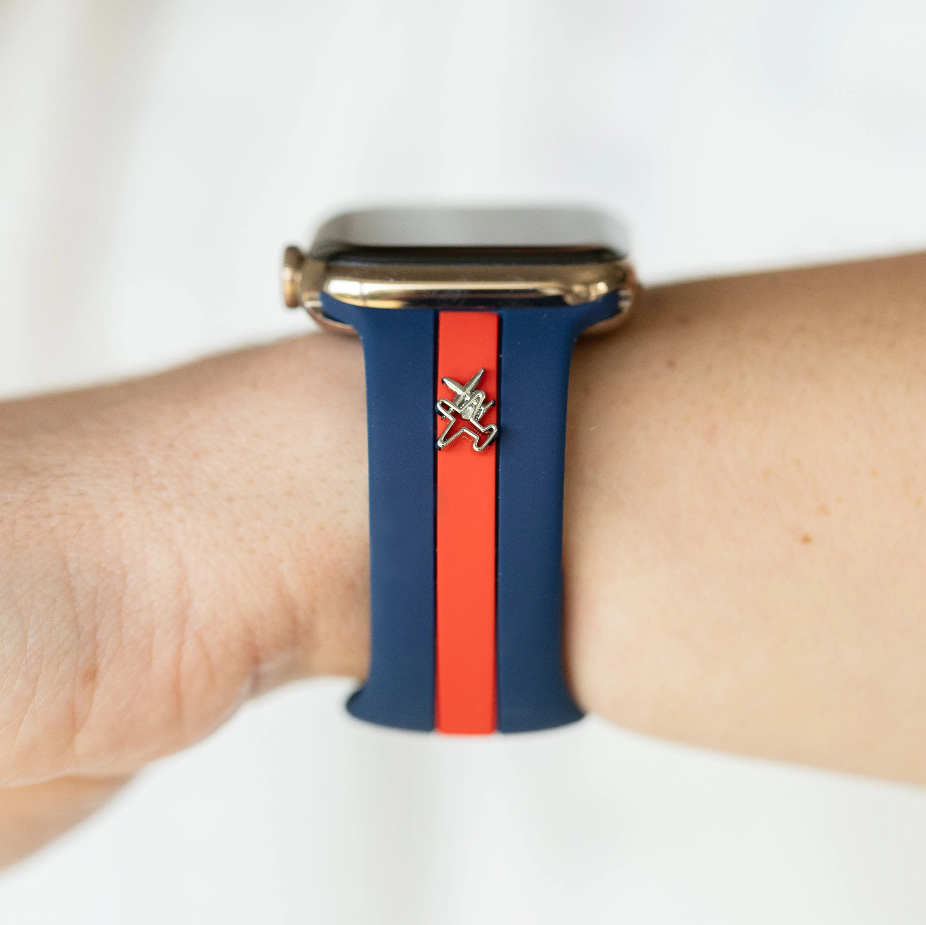 Skye Blue & Red Smart Watch Band