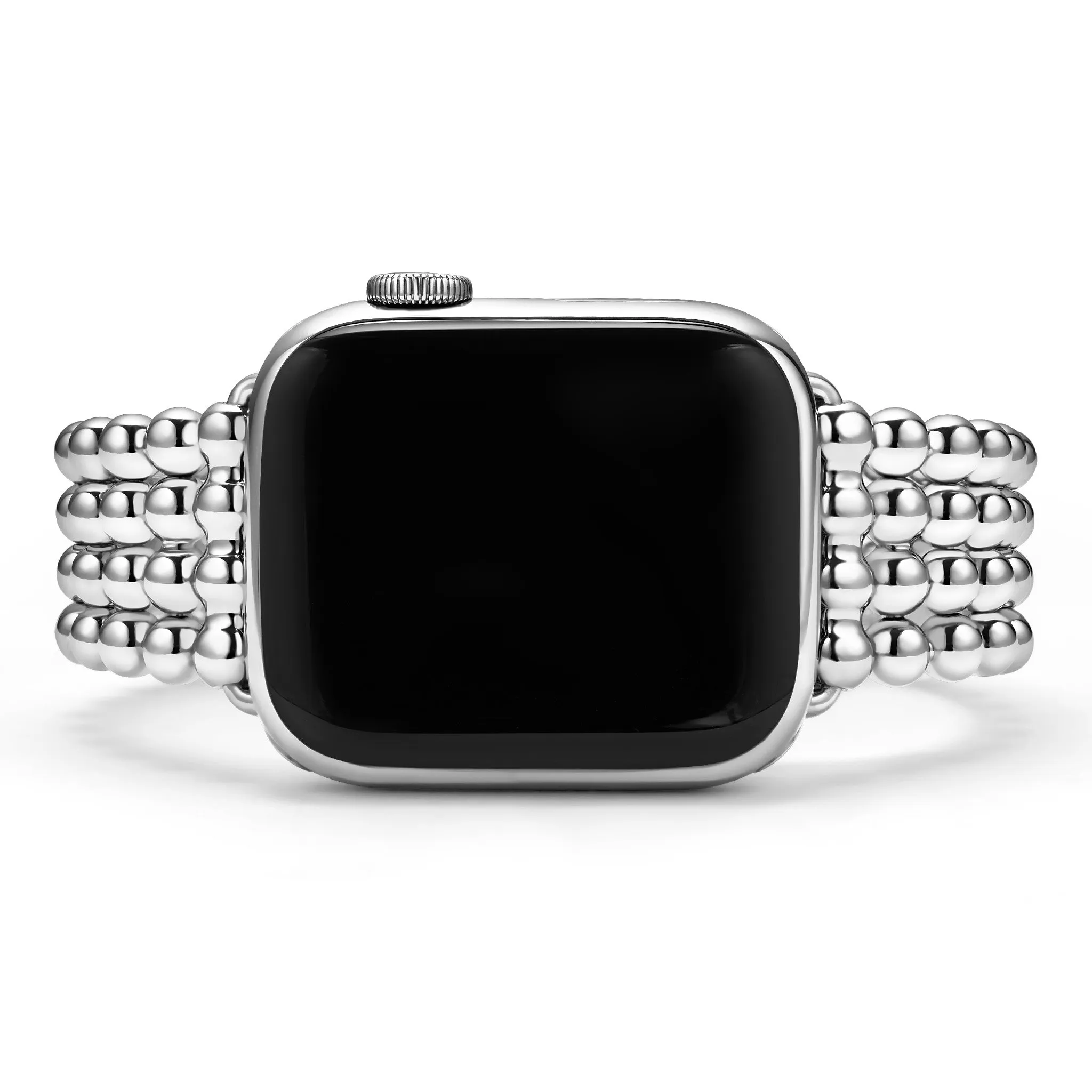 Smart Caviar Stainless Steel Infinite Caviar Beaded Watch Bracelet - 38-45mm