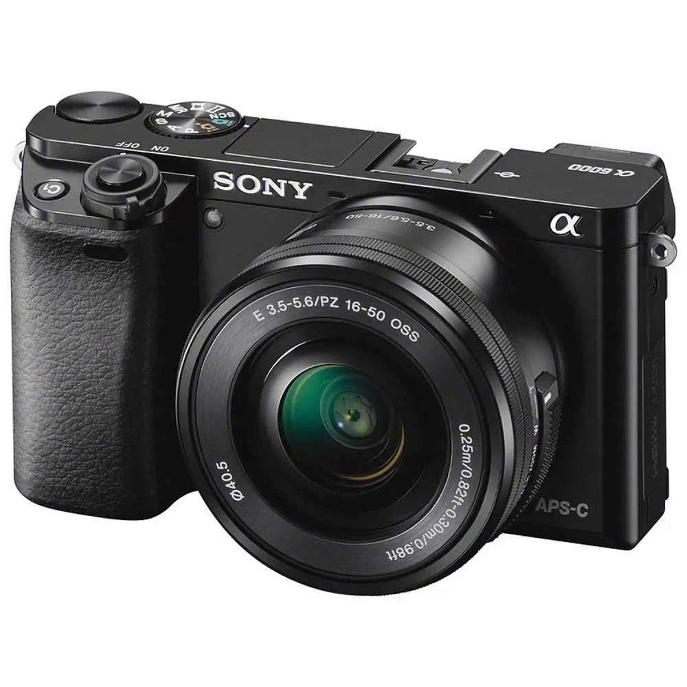 Sony Alpha a6000 Mirrorless Camera with 16-50mm Lens Black With Sony FE 85mm Lens, Soft Bag, Additional Battery, 64GB Memory Card, Card Reader , Plus Essential Accessories