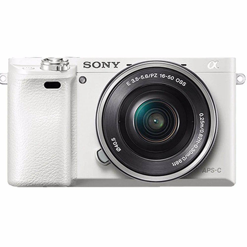 Sony Alpha a6000 Mirrorless Digital Camera with 16-50mm Lens (White)   Battery   Charger   144GB Bundle 7 - Internationa