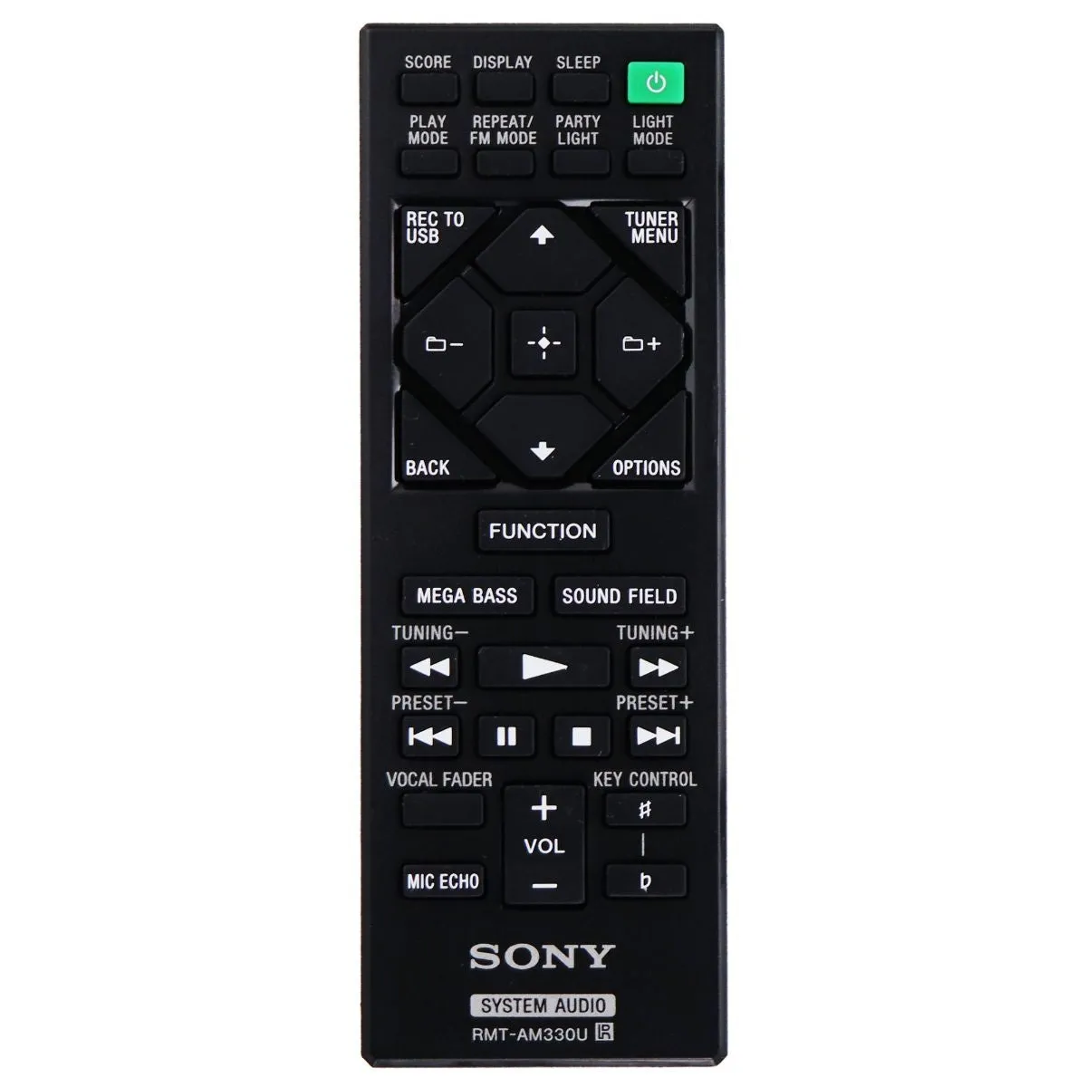 Sony Remote (RMT-AM330U) for Select Sony Hi-Fi Home Audio Systems - Black