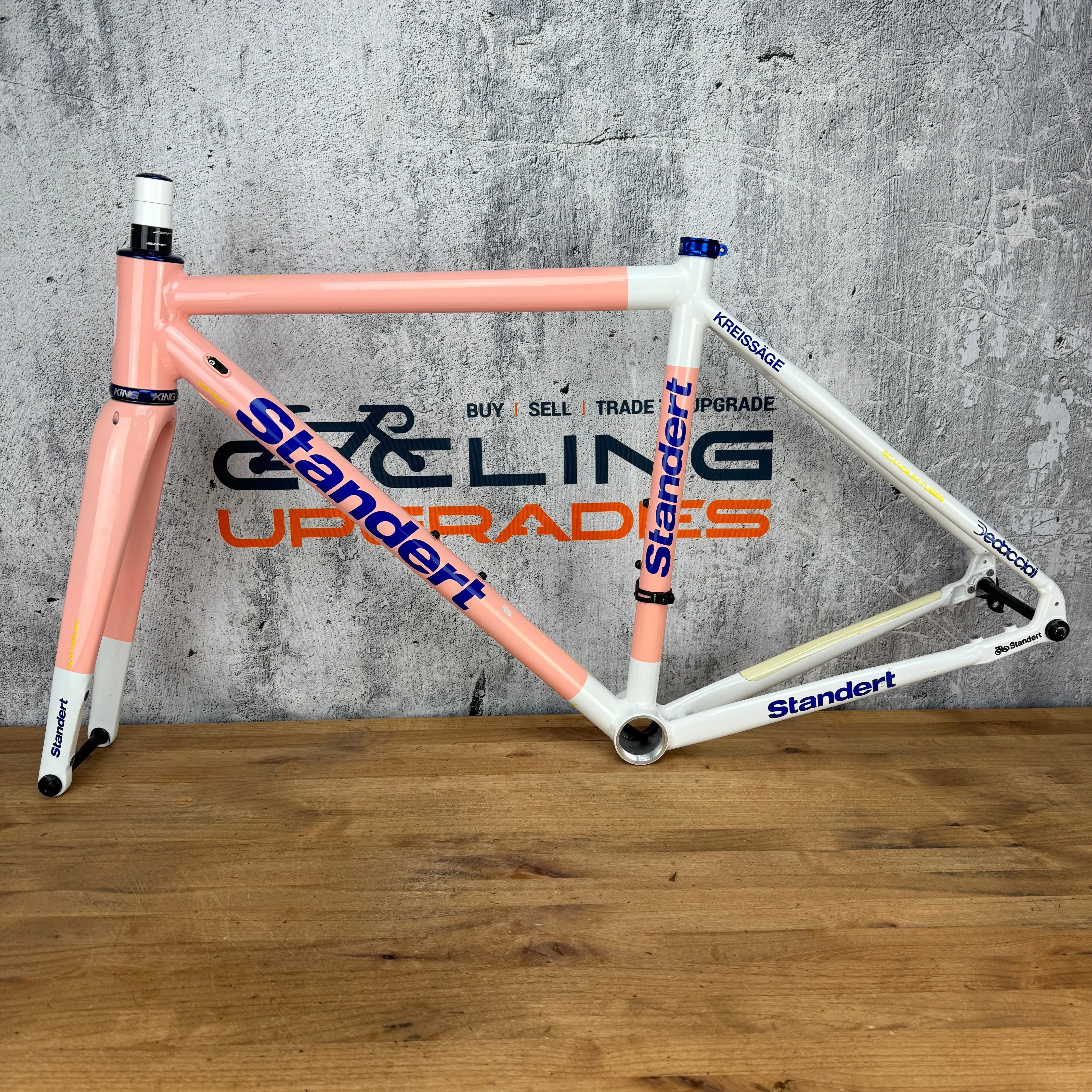 Standert Kreissage 50cm Alloy Disc Brake Frameset 700c Paceline Peach Chris King