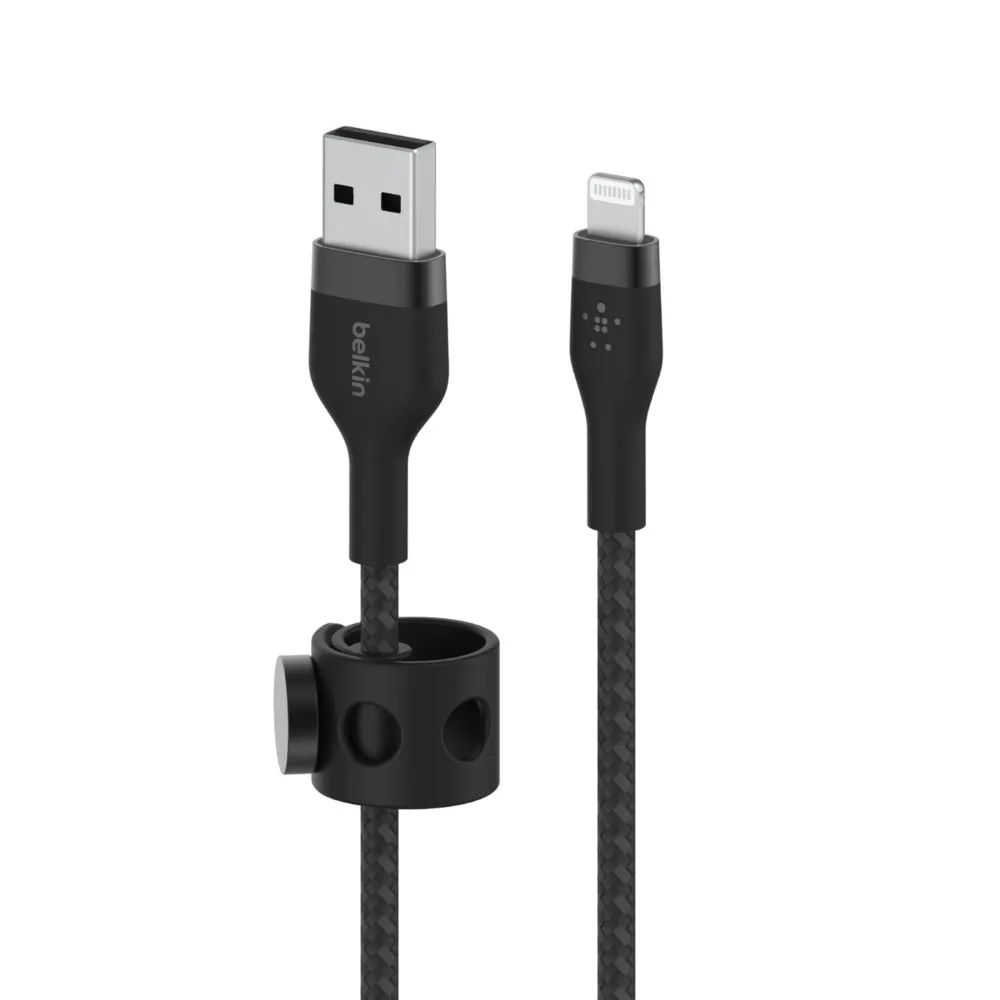 Usb-A To Ltg Braided Silicon 1M Blk